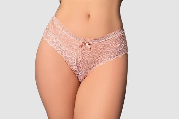 Pudra Dantelli Desenli Fantezi Külot