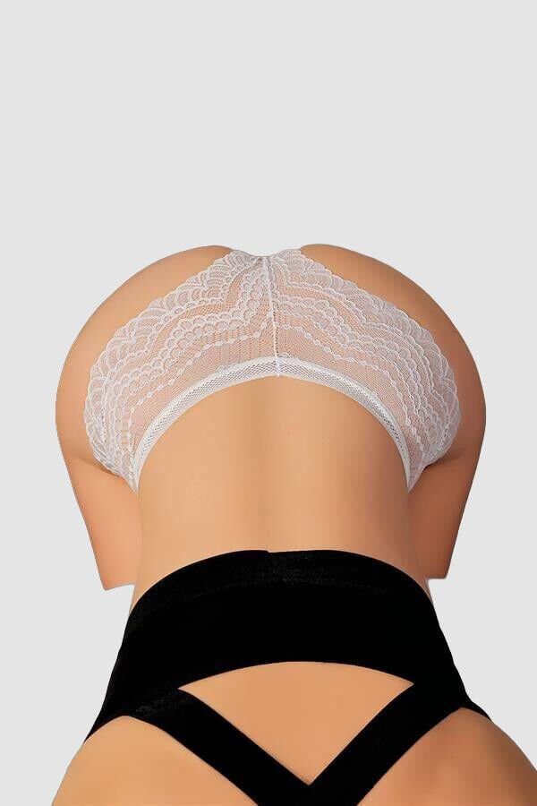 Arias Closet Beyaz Dantelli Desenli Fantezi Külot