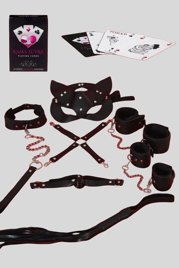 Arias Closet Sexy Görselli Oyun Kartı Kama Sutra 7'li Harness Set