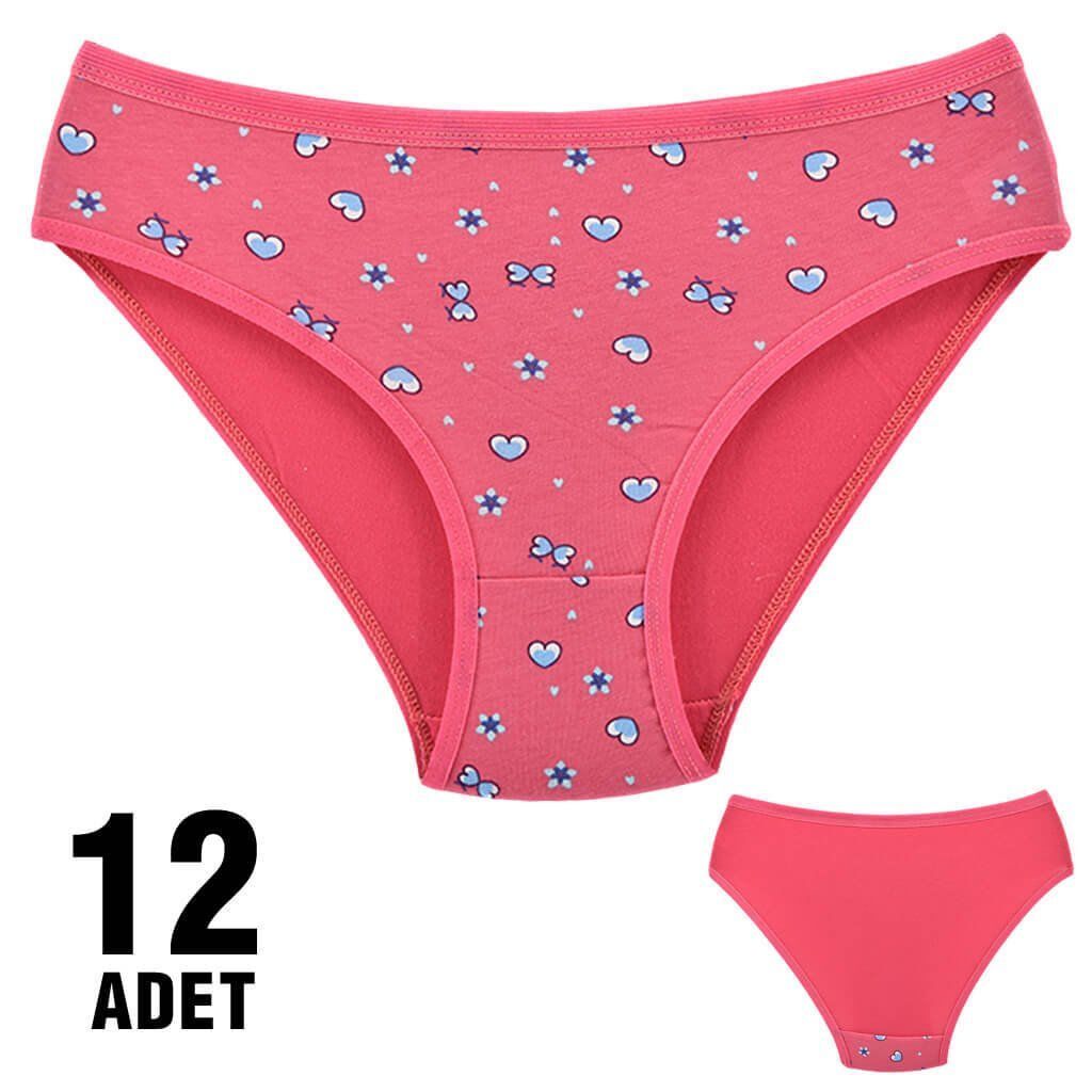 Dondeza 101-49 Desenli Bayan Bikini 12'li