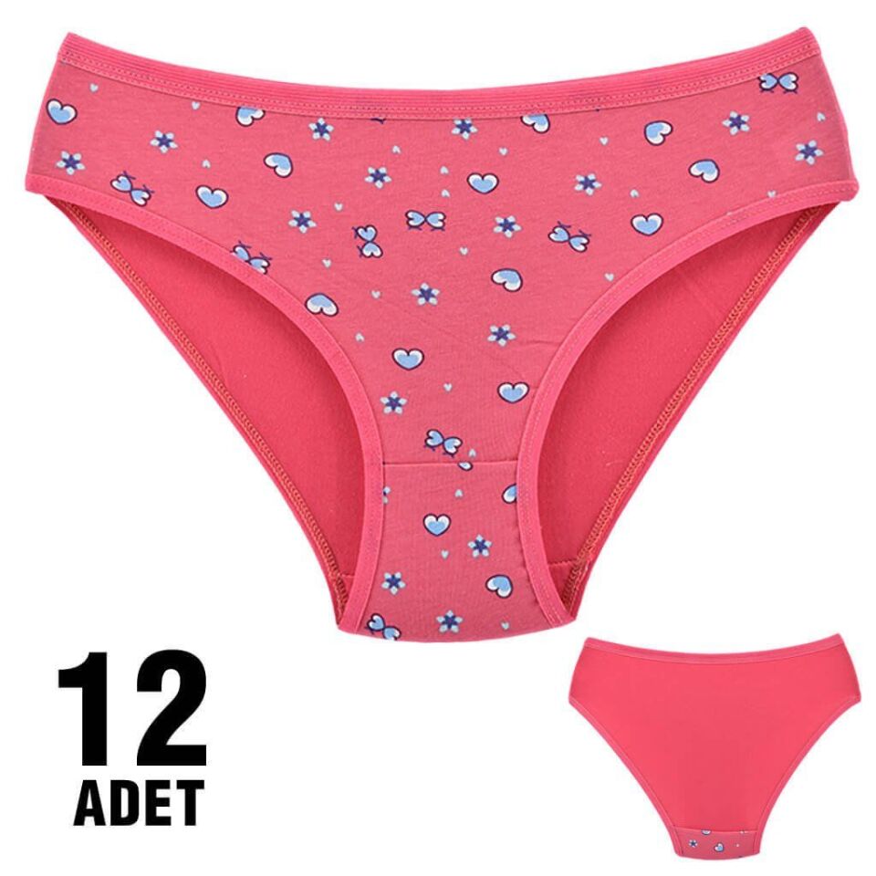Dondeza 101-49 Desenli Bayan Bikini 12'li