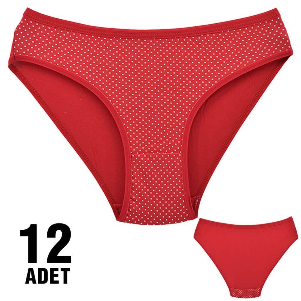 Dondeza 101-37 Desenli Bayan Bikini 12'li