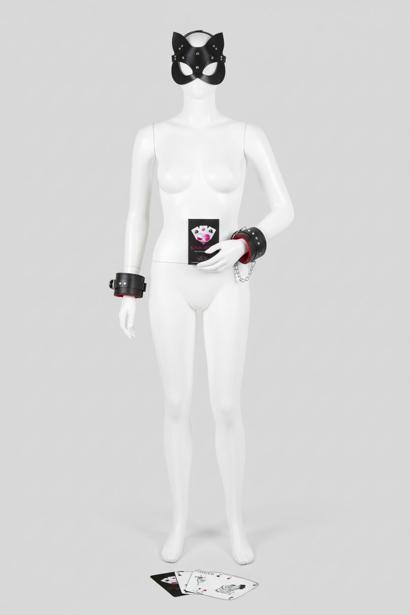 Arias Closet Sexy Görselli Oyun Kartı Kama Sutra  Kelepçe Maske Set