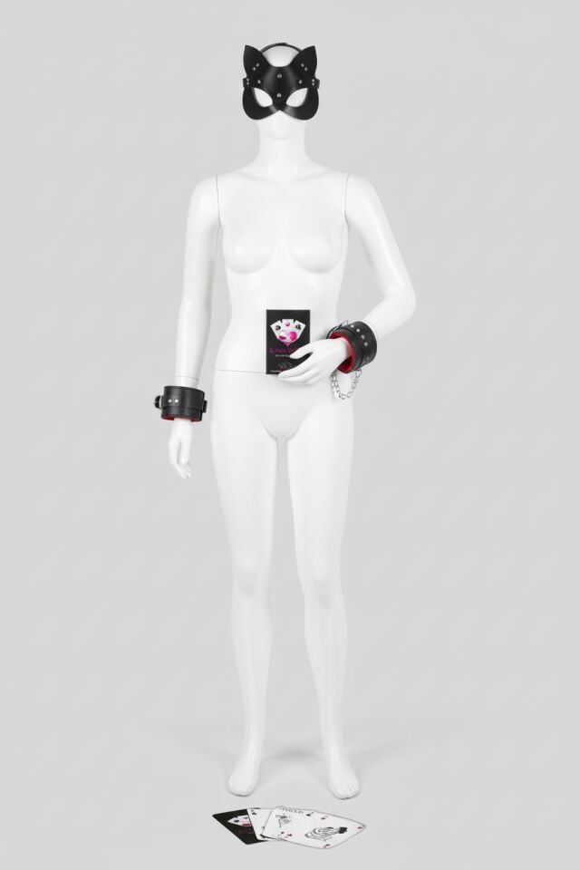 Arias Closet Sexy Görselli Oyun Kartı Kama Sutra  Kelepçe Maske Set