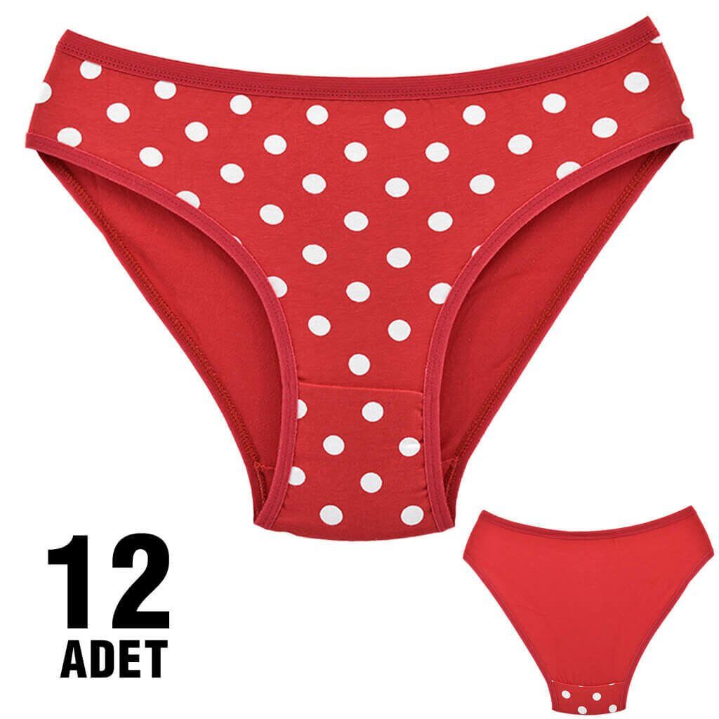 Dondeza 101-33 Desenli Bayan Bikini 12'li