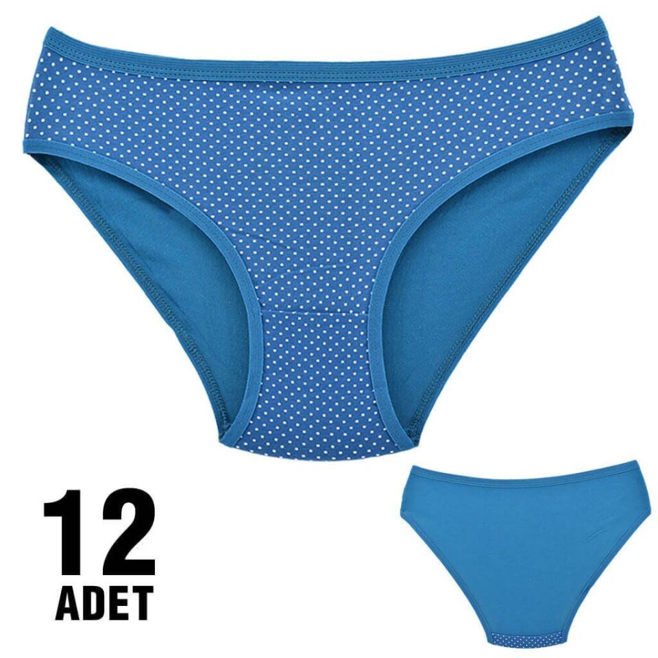 Dondeza 101-25 Desenli Bayan Bikini 12'li
