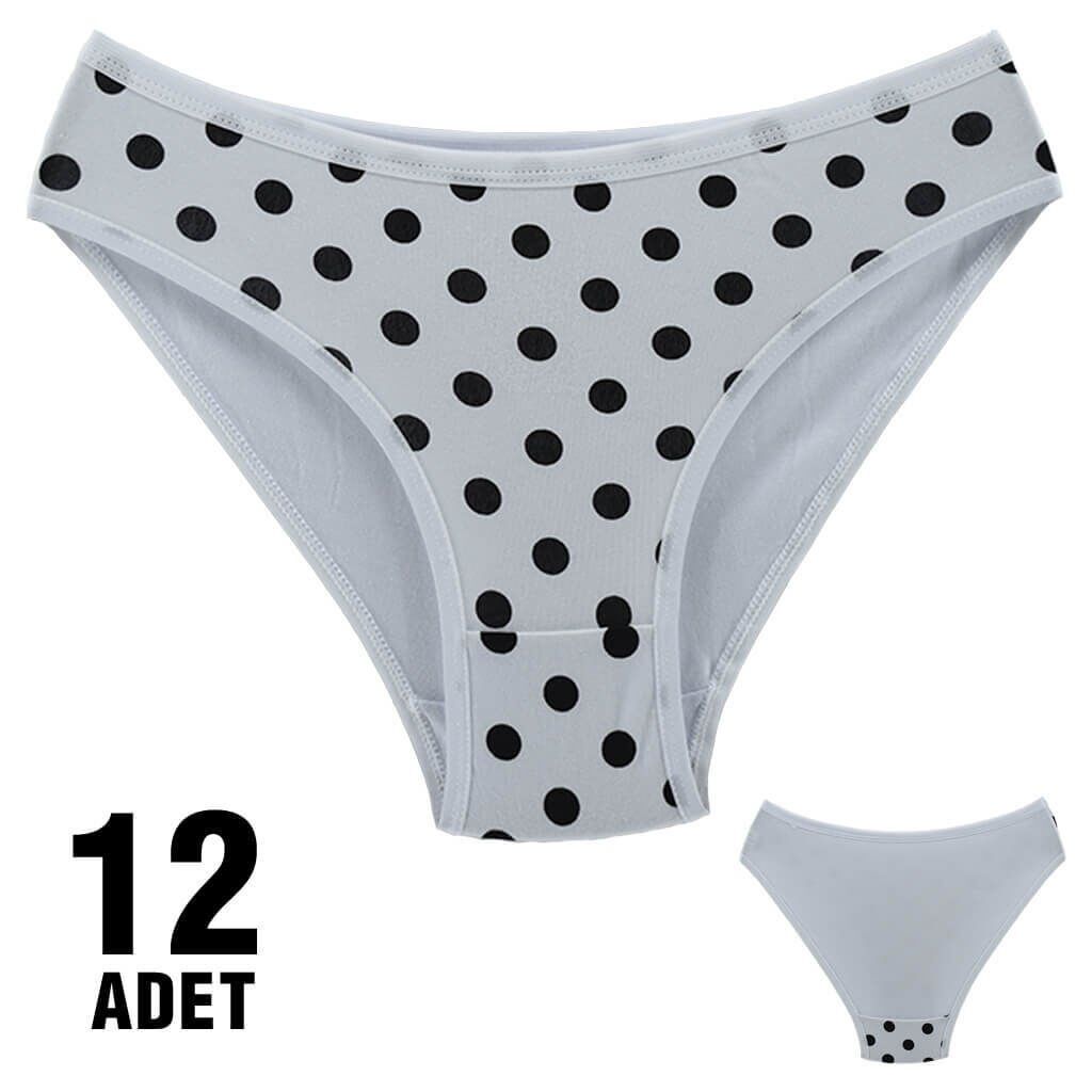 Dondeza 101-14 Desenli Bayan Bikini 12'li