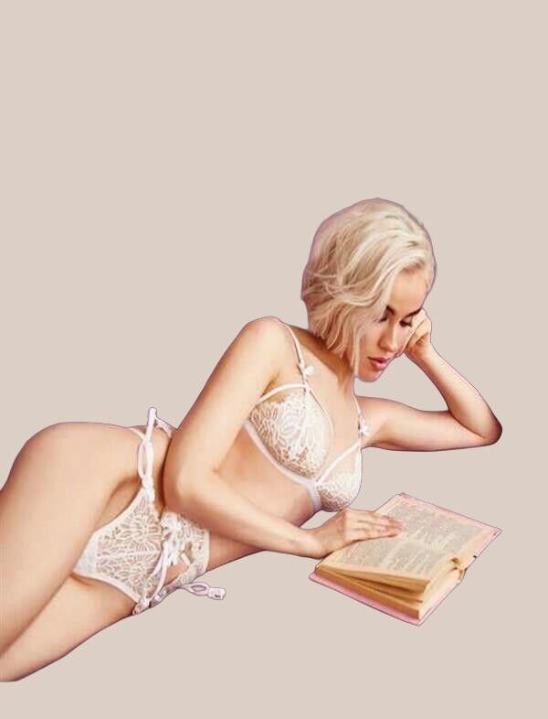 Arias Closet Beyaz Göğüs İp Detaylı Fantezi Jartiyer Takım