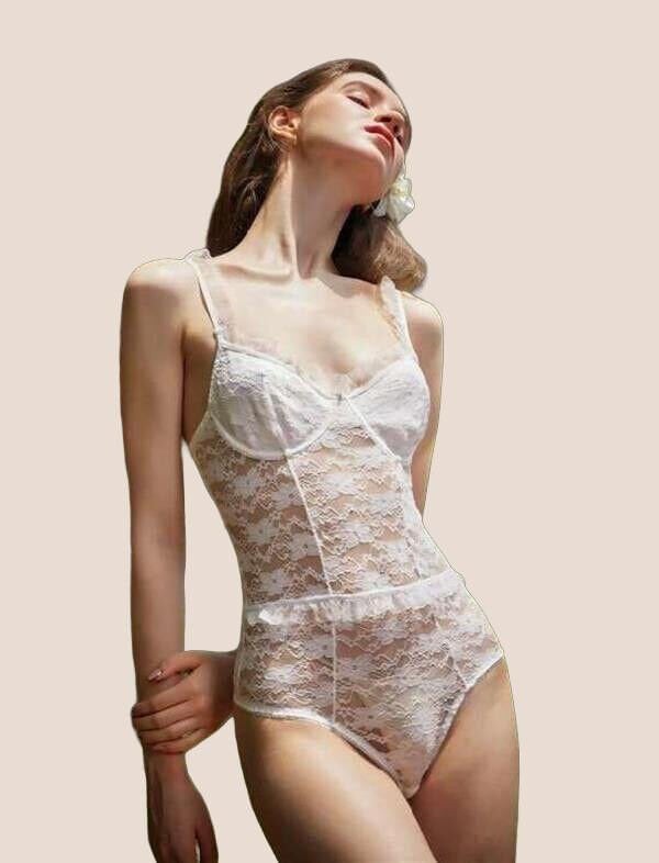 Arias Closet Beyaz Dantelli Fantezi Babydoll