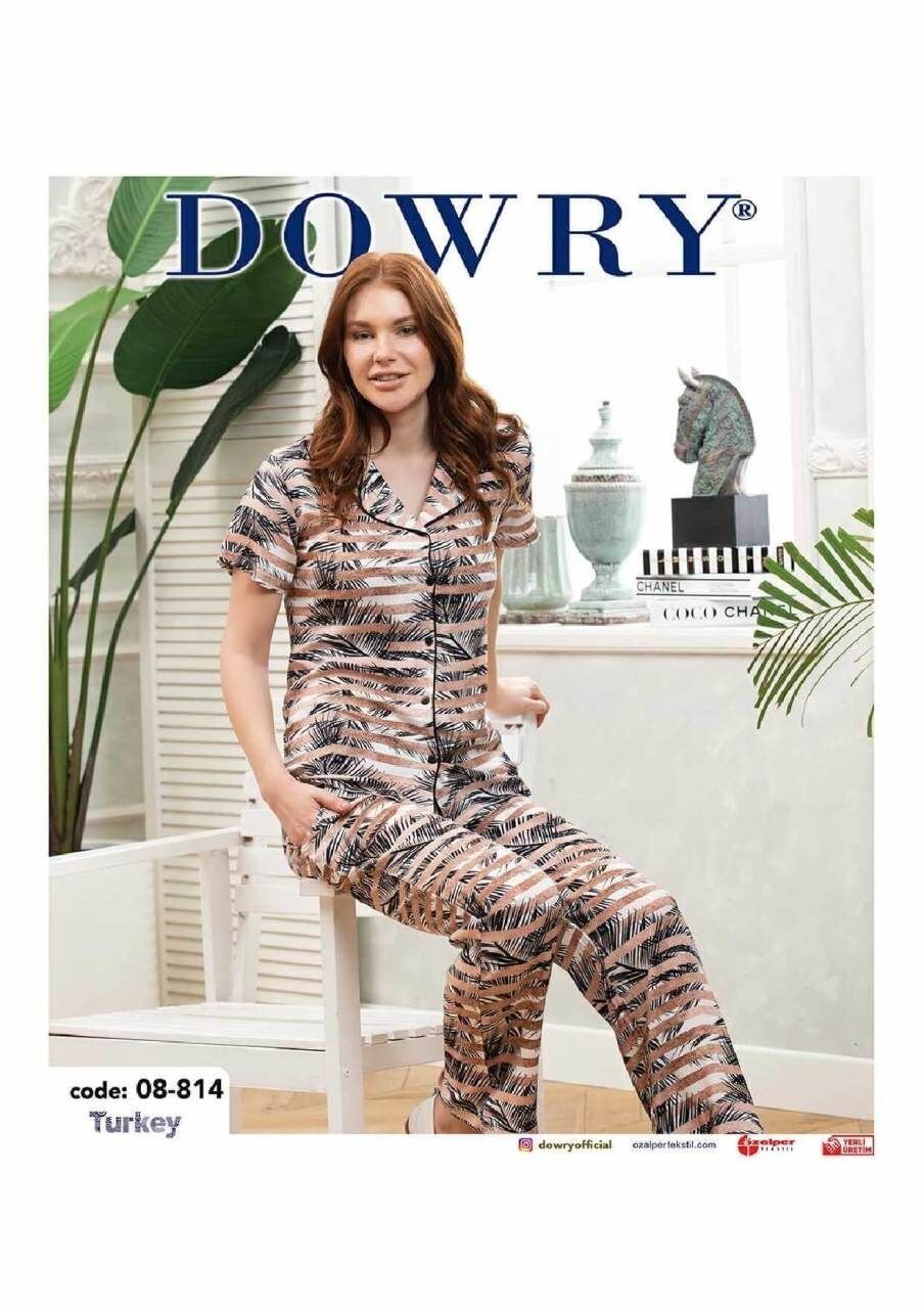 Dowry 08-814 Kısa Kollu Bayan Pijama Takımı
