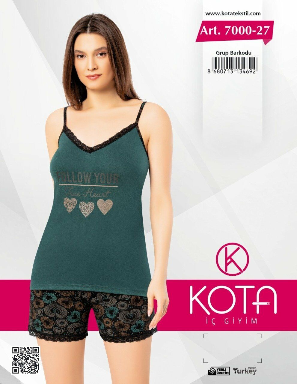 Kota 7000-27 Bayan Şortlu Takım