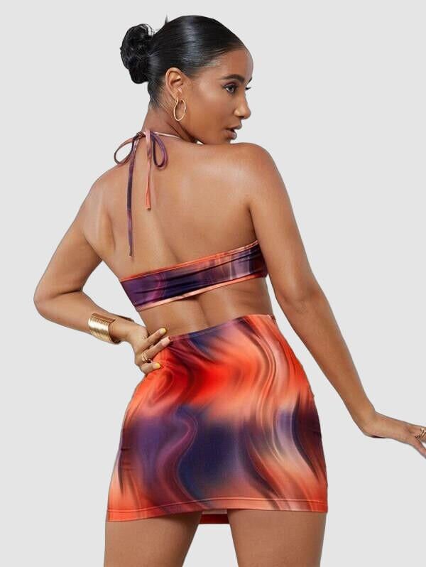 Transparan Detaylı Omuz Dekolteli Mini Fantezi Elbise