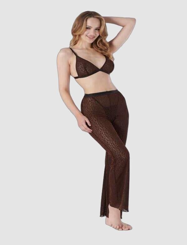 Arias Closet Siyah Transparan Fantezi Sütyen Pijama Takımı