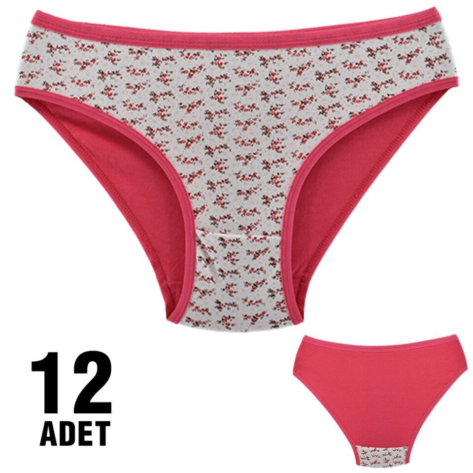 Dondeza 101-79 Desenli Bayan Bikini 12'li