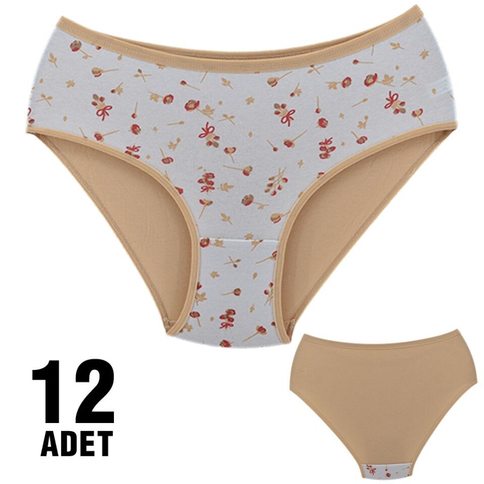 Dondeza 301-66 Desenli Bayan Bato 12'li