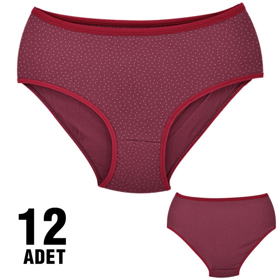 Dondeza 301-51 Desenli Bayan Bato 12'li