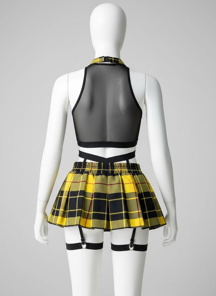 Arias Closet Üstü Transparan Mini Öğrenci Kostümü