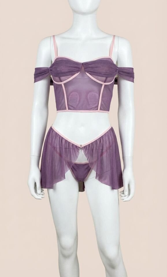 Mor Fantezi Kleopatra Kostümü