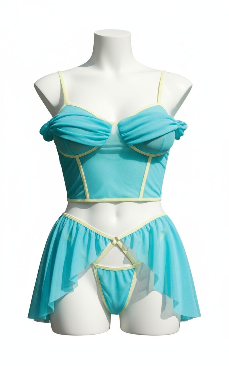 Arias Closet Turkuaz Fantezi Kleopatra Kostümü