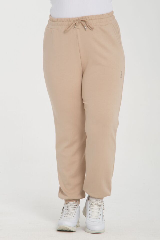 Vogsing 314 (2XL-3XL-4XL) Modal Oyho Manşetli Cepli Bayan Tek Alt 6'lı