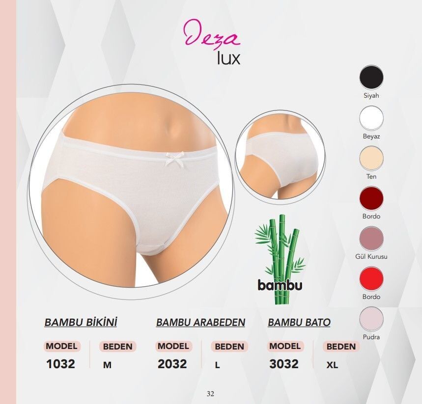 Dondeza 1032 Bambu Bayan Bikini 12'li