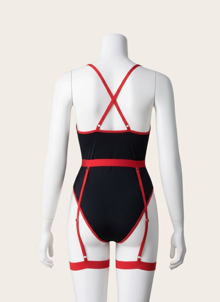 Arias Closet Kırmızı Şeritli Fantezi Mayokini