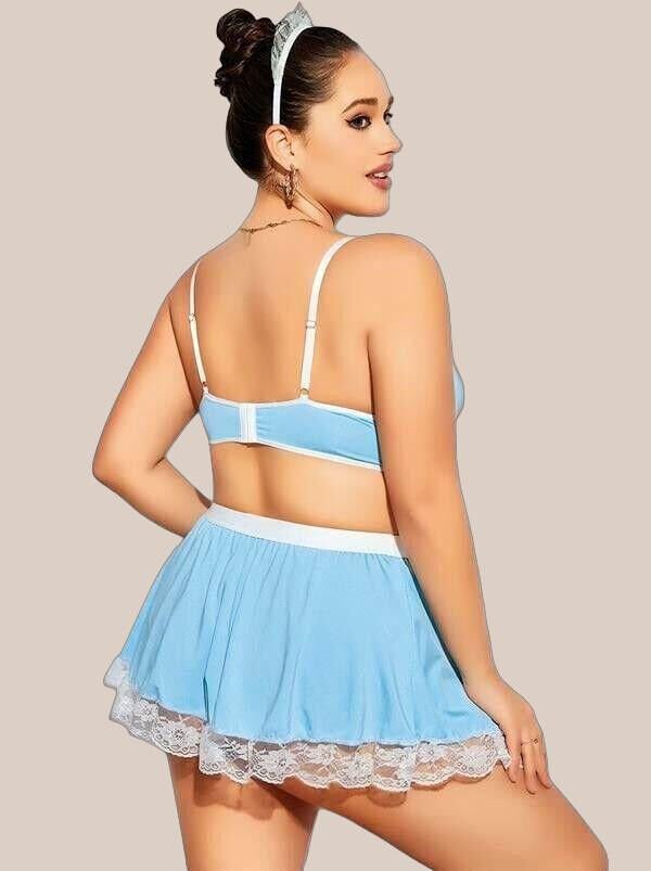 Arias Closet Mini Etekli Büyük Beden Fantezi Hizmetçi Kostümü