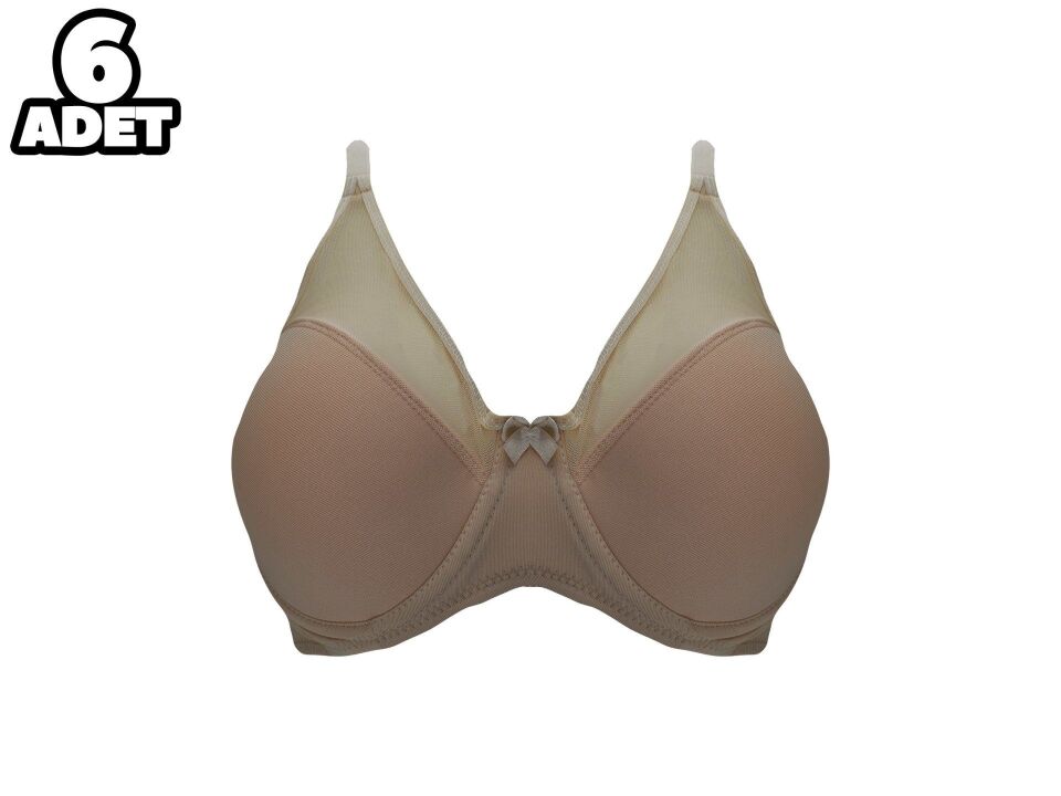 Liza 2020 Ten C Cup Balenli Desteksiz Sütyen 6'lı