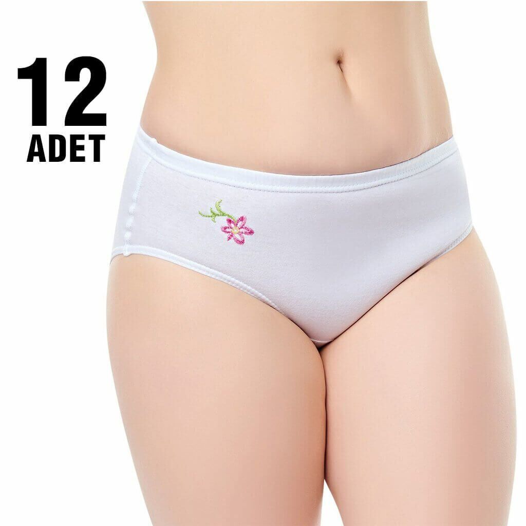 Seher İşlemeli Bayan Kom 12'li