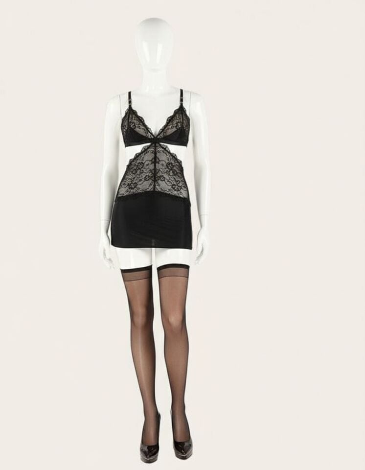 Arias Closet Likralı Saten Babydoll