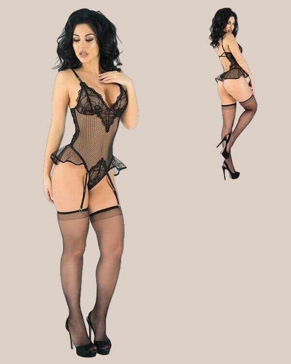 Arias Closet Desenli Tül Babydoll