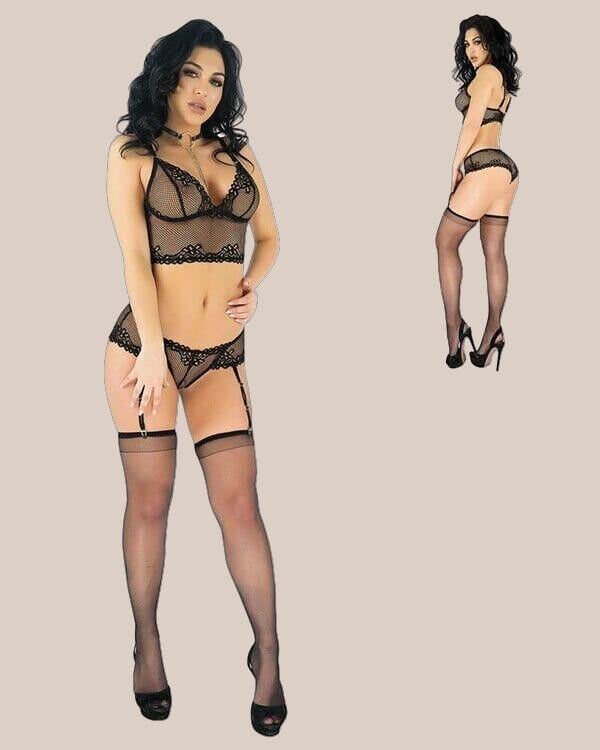 Arias Closet File Dantelli Jartiyer Takımı