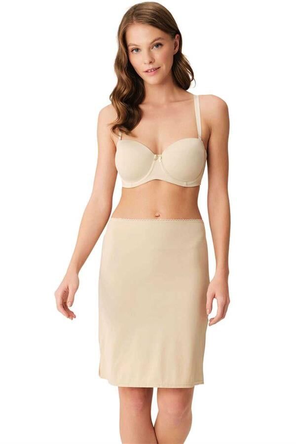 Arias Closet Mikropolyamid Esnek Kumaşlı Diz Üstü Kısa Etek Altı Jüpon