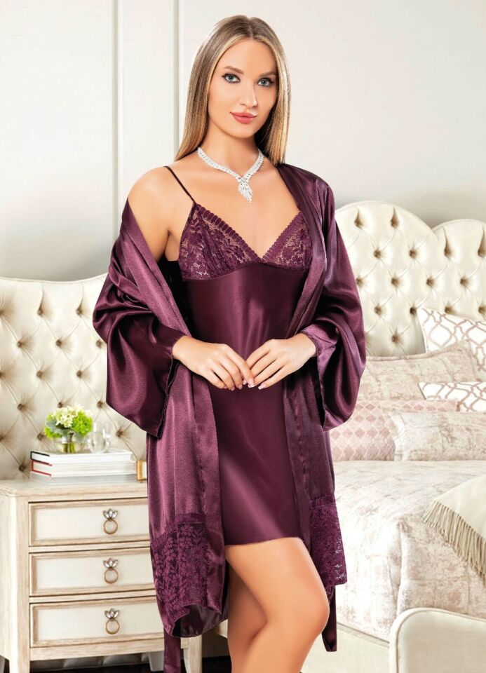 Miss Laris 5052 Bayan İkili Saten Takım