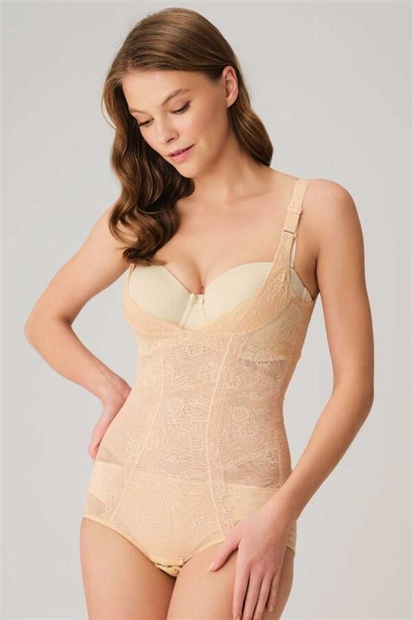 Arias Closet Toparlayıcı Bel İnceltici Dikişli Alttan Kancalı Sıkı Badi Korse