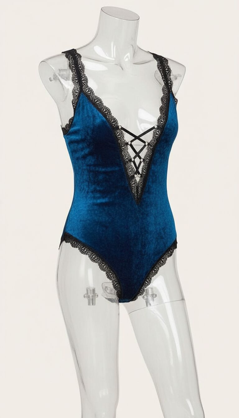 Arias Closet Göğüs Dekolteli Fantezi Kadife Body