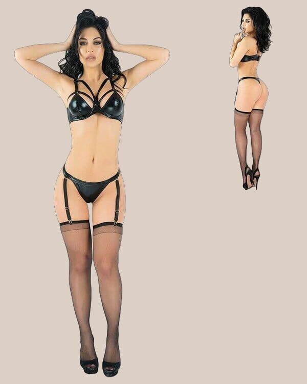 Arias Closet Lateks Bralet Jartiyer Takımı