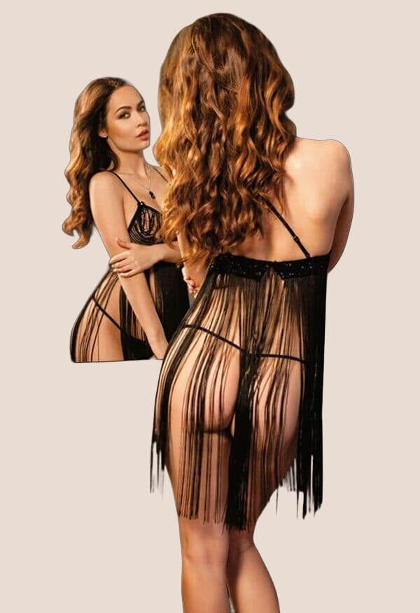 Arias Closet Püsküllü Baby Doll Takım