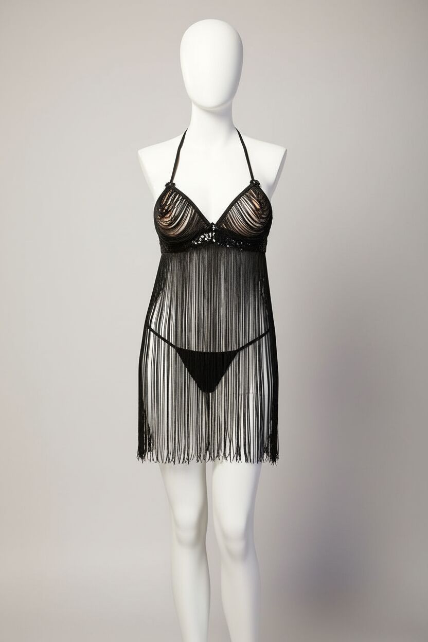 Arias Closet Püsküllü Baby Doll Takım