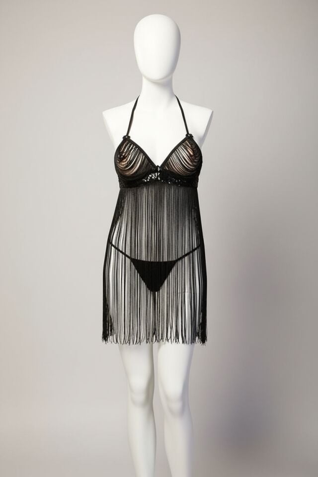 Arias Closet Püsküllü Baby Doll Takım