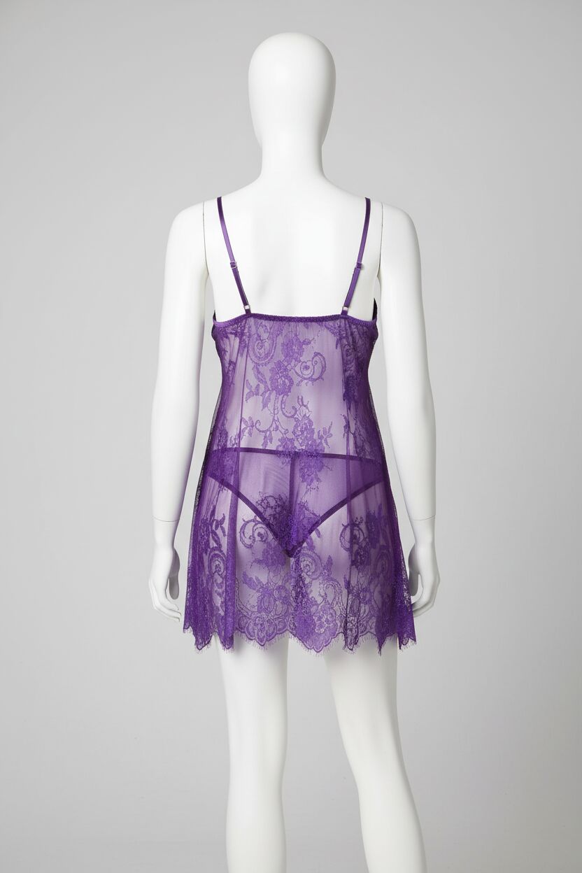 Arias Closet Saten Kaplı Dantell Babydoll