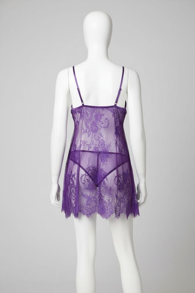 Arias Closet Saten Kaplı Dantell Babydoll