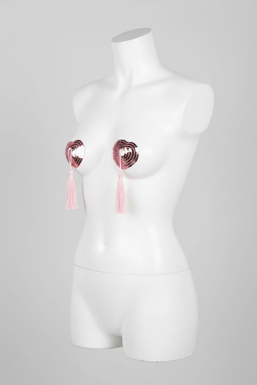 Arias Closet Pembe Püsküllü Fantezi Göğüs Ucu Kapatıcı