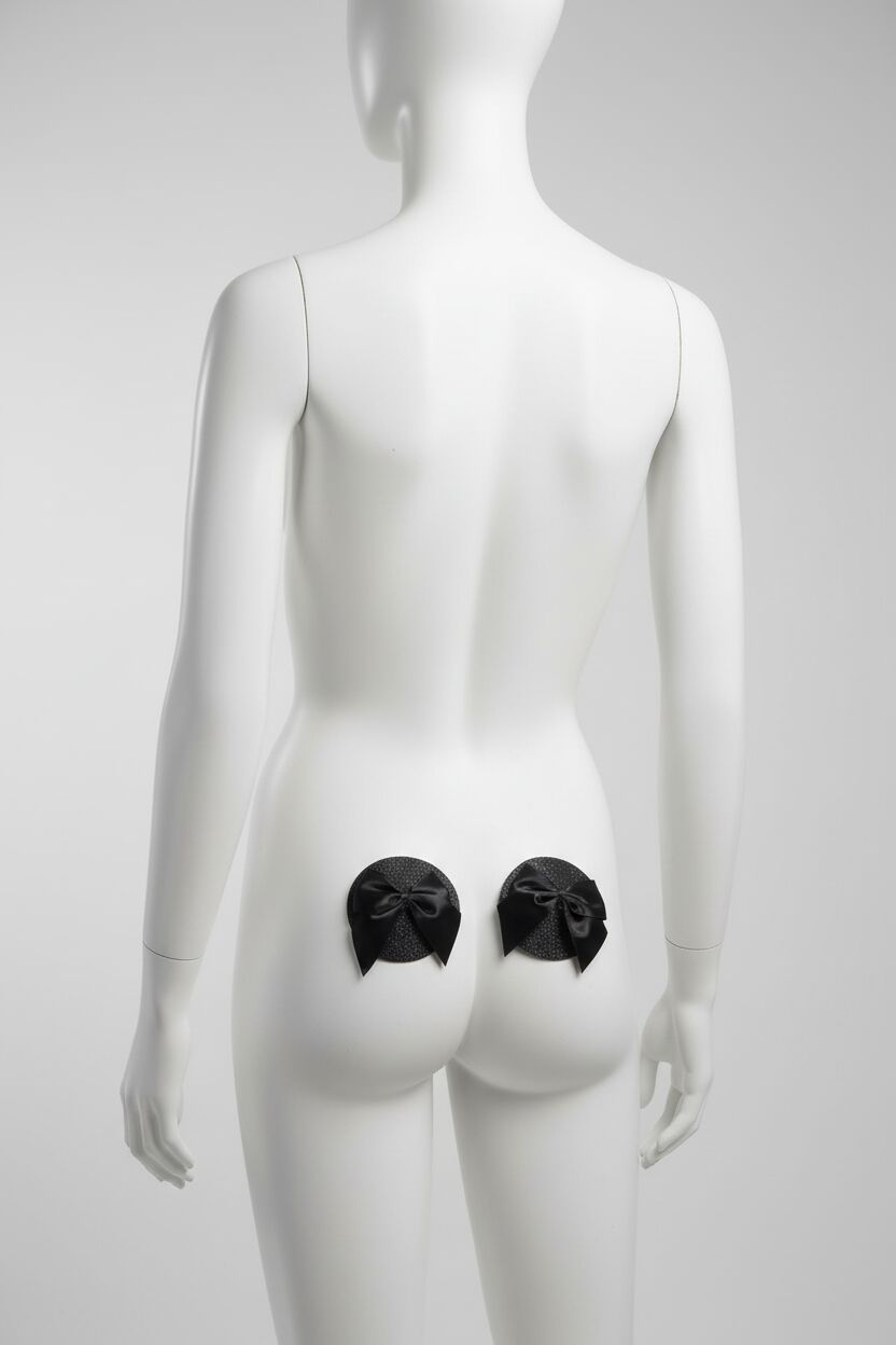 Arias Closet Siyah Fiyonklu Fantezi Göğüs Ucu Kapatıcı