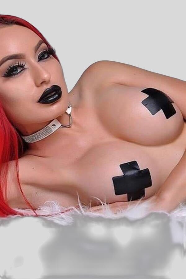 Arias Closet Siyah Yapışkan Bantlı Fantezi Göğüs Ucu Kapatıcı