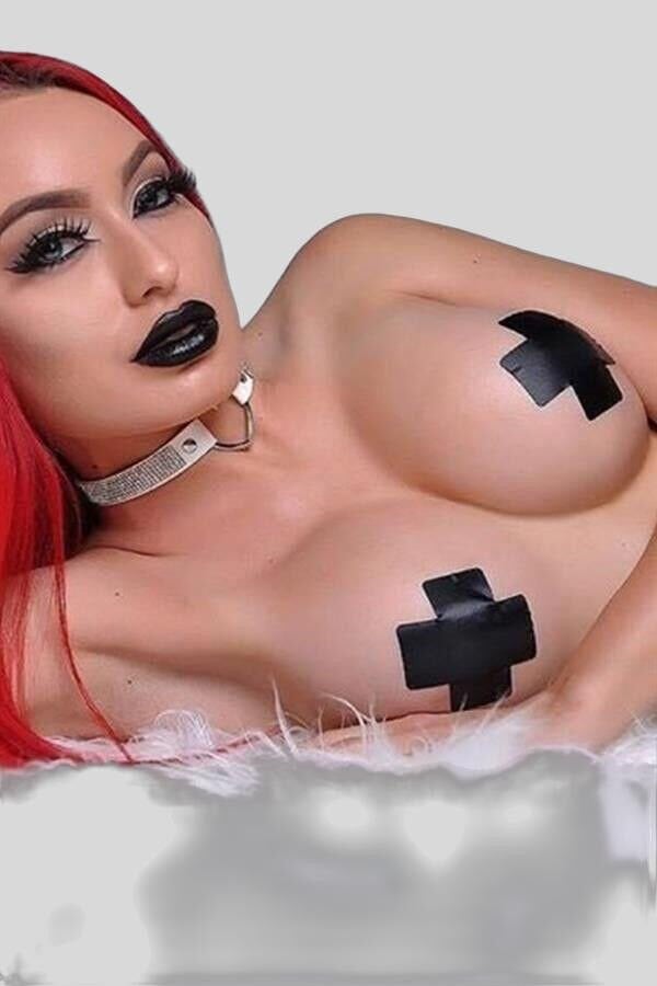 Arias Closet Siyah Yapışkan Bantlı Fantezi Göğüs Ucu Kapatıcı