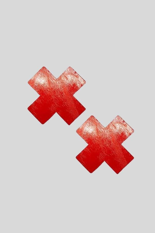 Arias Closet Kırmızı Yapışkan Bantlı Fantezi Göğüs Ucu Kapatıcı