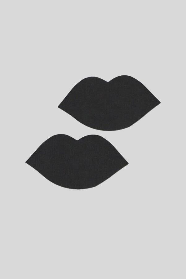 Arias Closet Siyah Dudak Şeklinde Fantezi Göğüs Ucu Kapatıcı