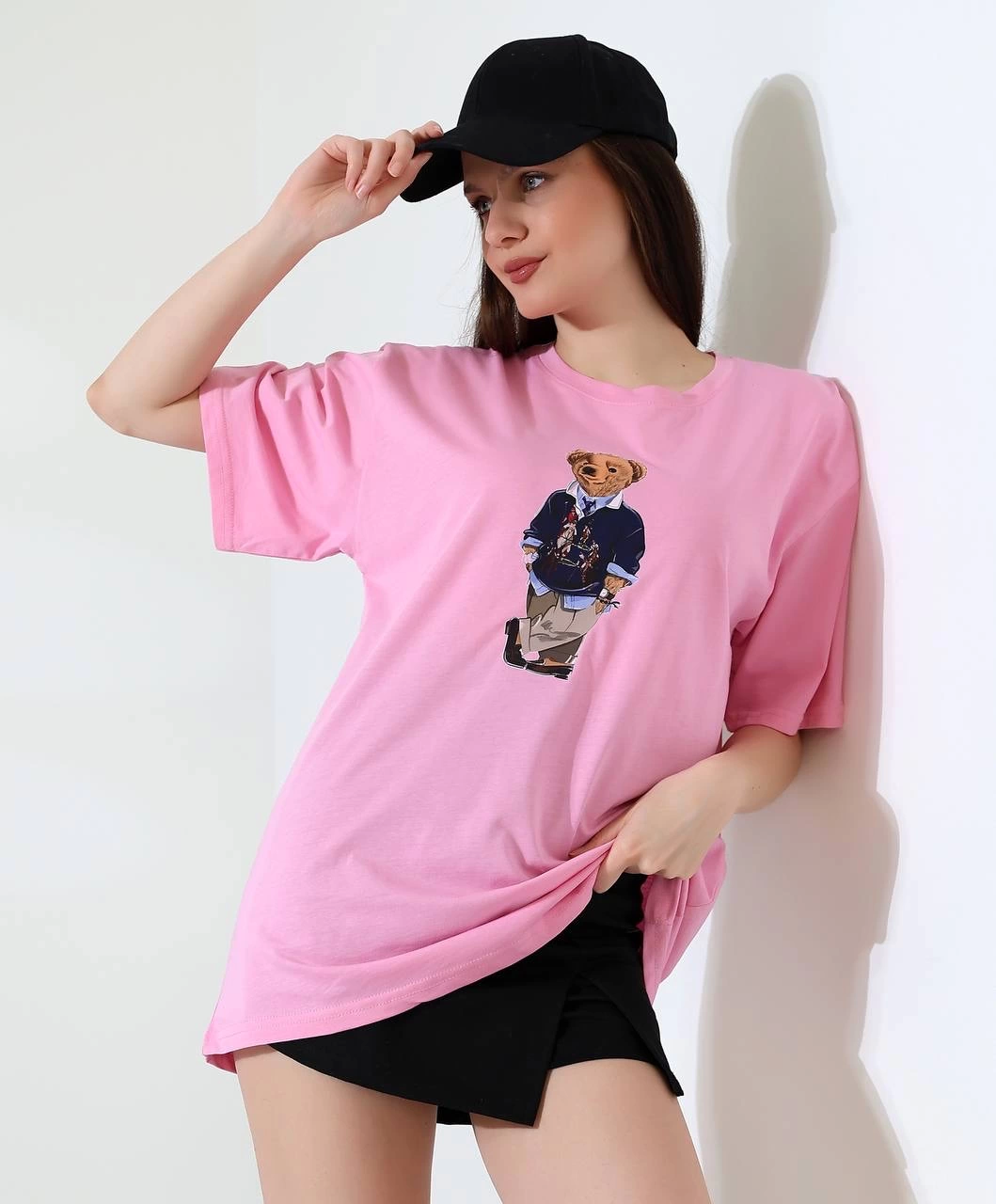 Ayıcıklı oversize tişört