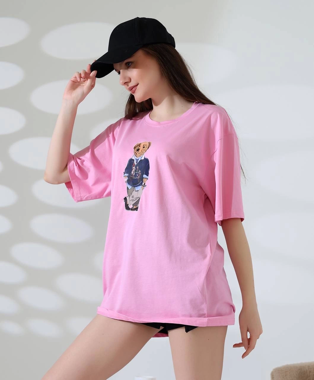 Ayıcıklı oversize tişört